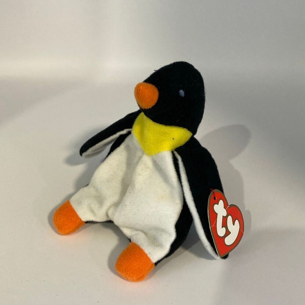 Waddle The Duck 1993 Ty Teenie Beanie Babies Mini Plush Stuffed Toy